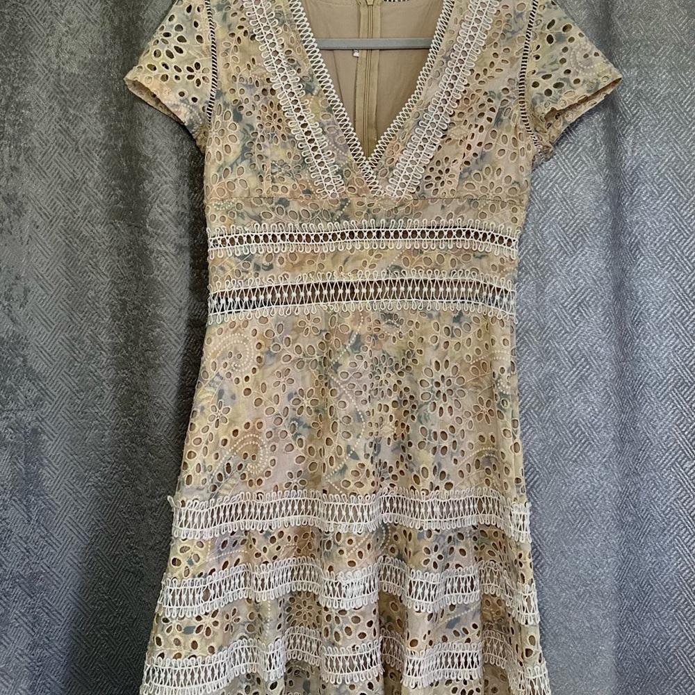 women's openwork dress. Italian.
